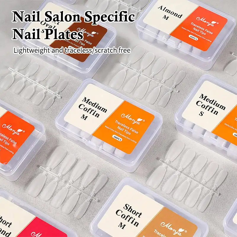 Soft Gel Nail Tips Full Cover Press Fake Nails Professional Supplies Qme