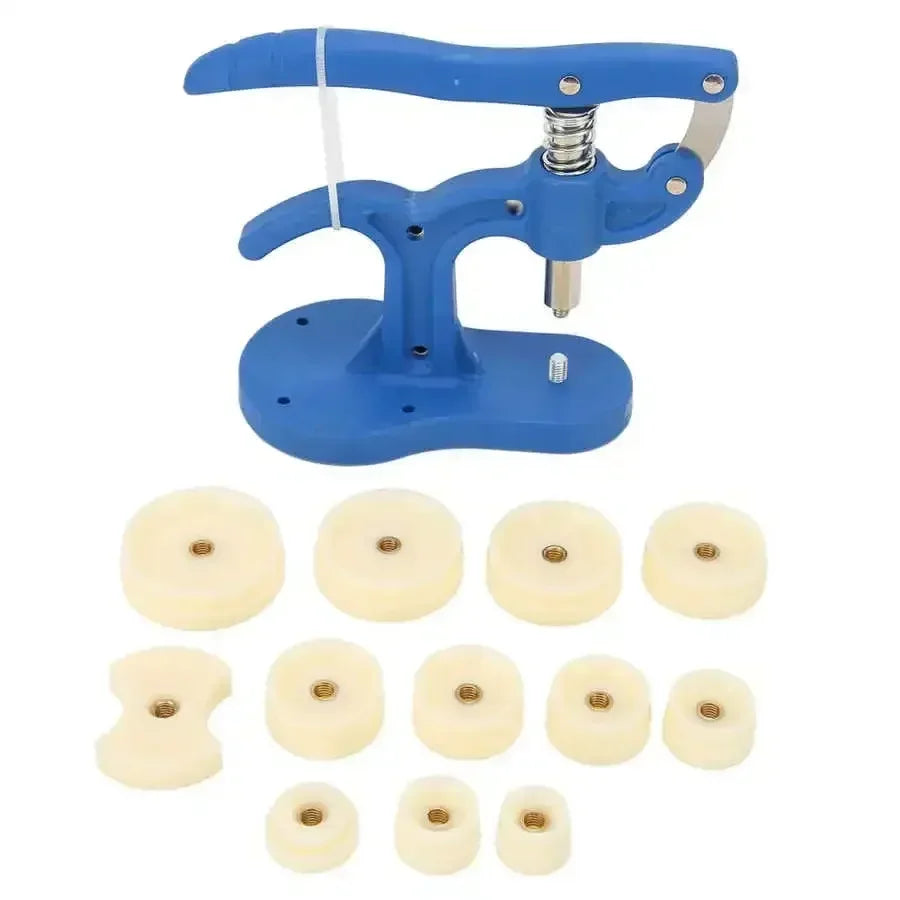 Watch Back Press Tool Set Nylon Prevent Slip Fitting Dies Nylon Watch Case Closer Watch Repair Tool Kit for Watchmaker 12pcs Qme