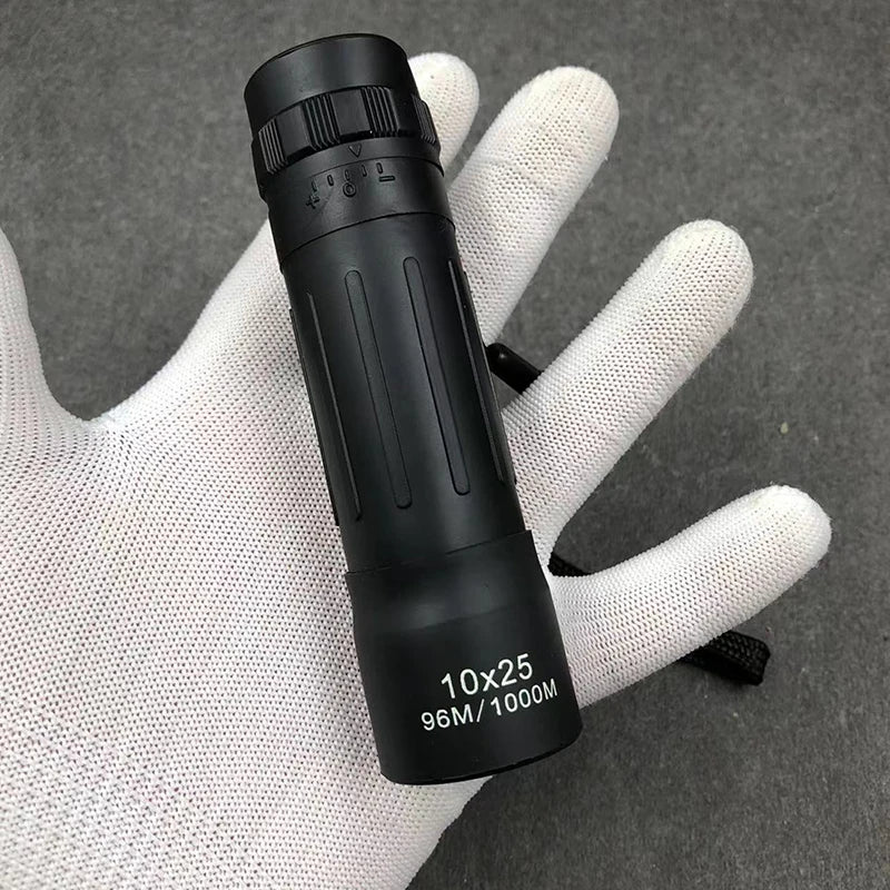 10 25 Zoomable Telescope Optic Lens Night Vision Monocular Scope Qme