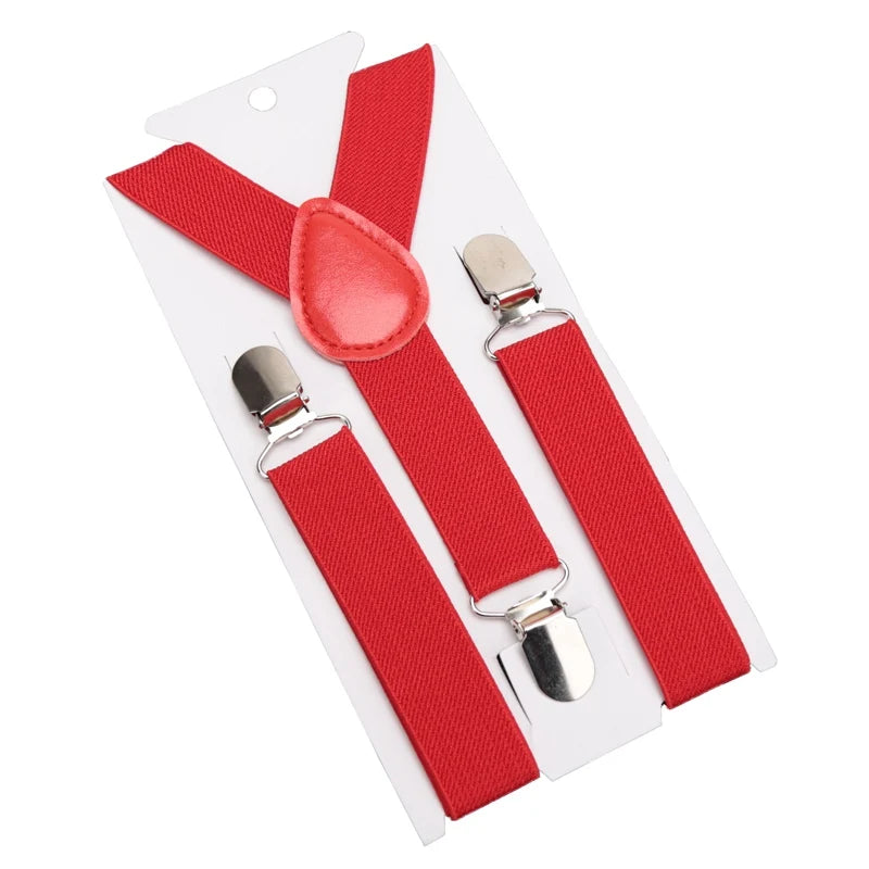 Kids Suspenders Soild Fashion Children Boys Braces Girls Adjustable Suspenders Kid Designer Belts Baby Wedding Accessories Qme Red China Mainland
