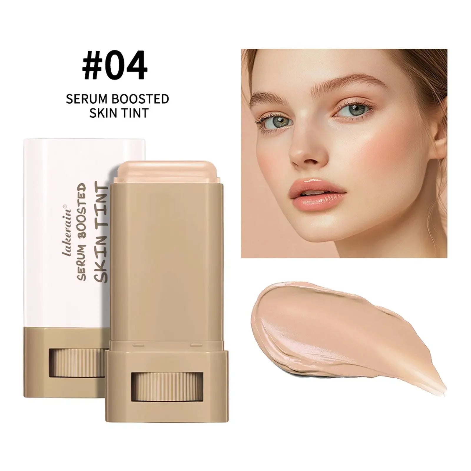 Stick Foundation Boosted Skin Tint Foundation Stick Smooth Plumper Hight Coverage Travel Bronze Foundation Stick Makeup Qme A4