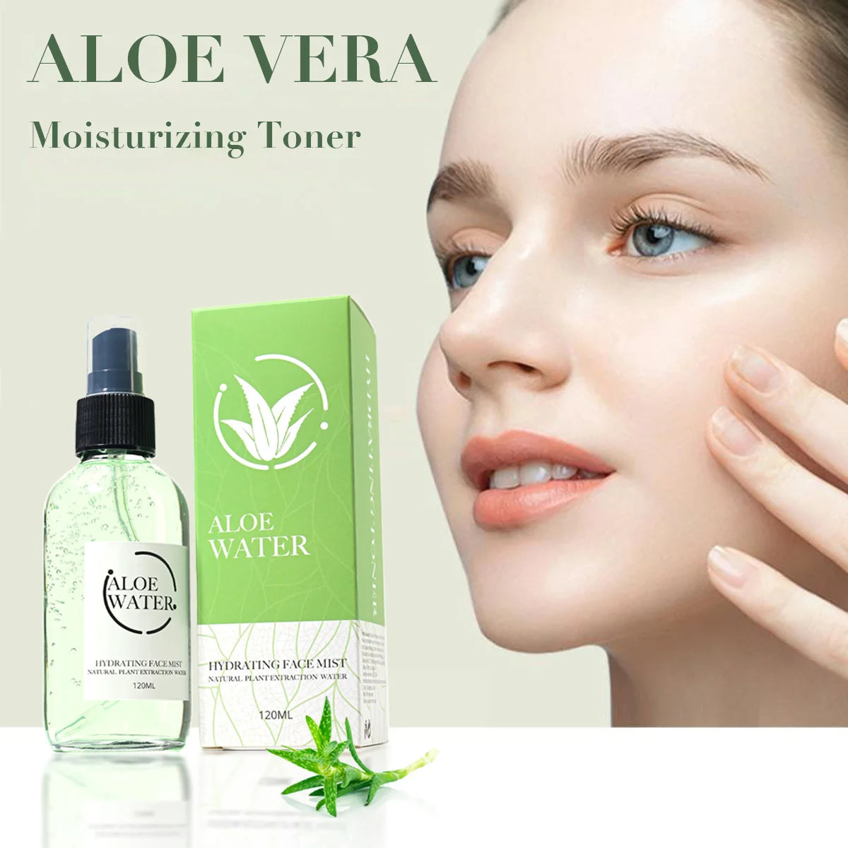 Aloe Vera Facial Moisturizing Toner Travel Holiday Plant Extract Qme Default Title