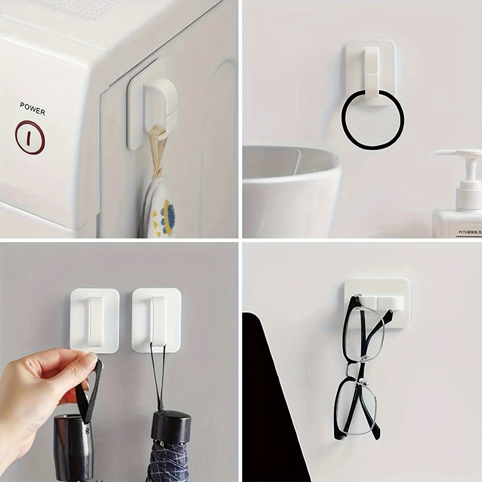 1pc Strong Adhesive Comb Hook for Multifunctional Utility, Spray Bottle Storage, and Umbrella Rack Qme