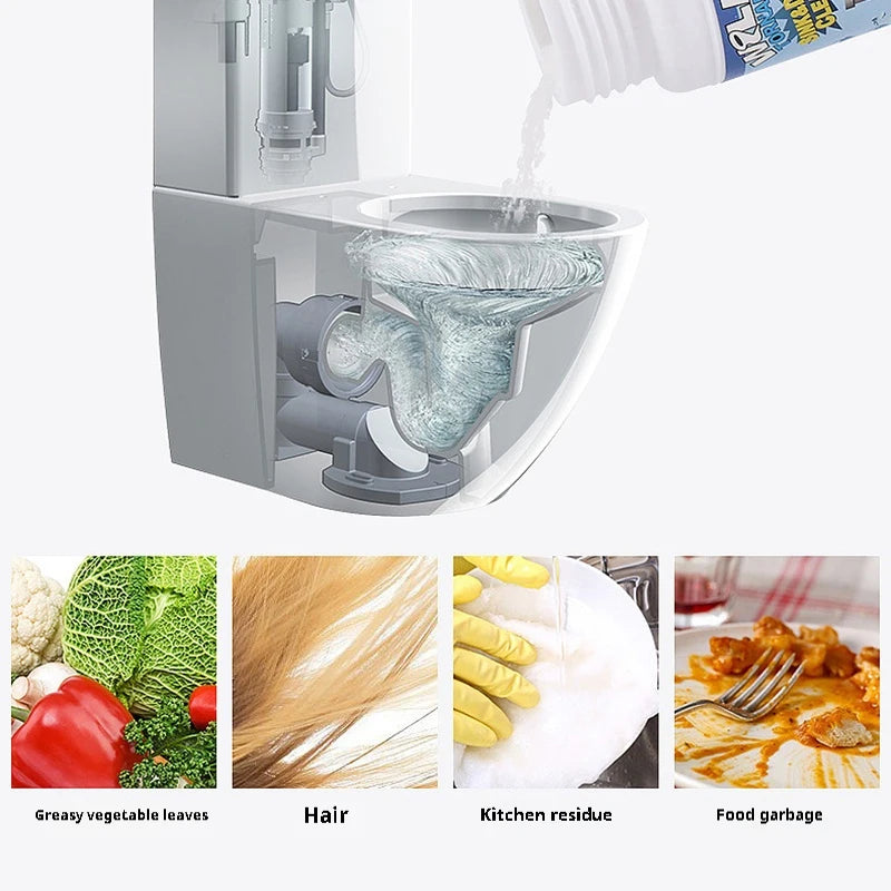 Powerful Dredge Clog Remover Drain Pipe Basin Cleaner Toilet Kitchen Qme
