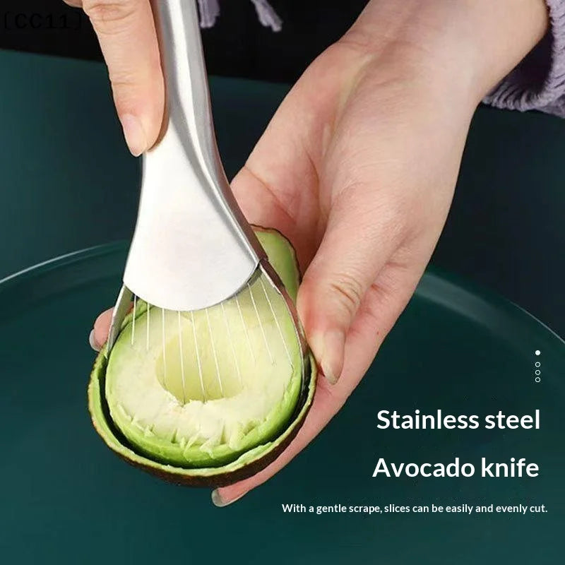 Avocado Knife Gadget Stainless Steel Cutter Kitchen Gadgets Fruit Qme