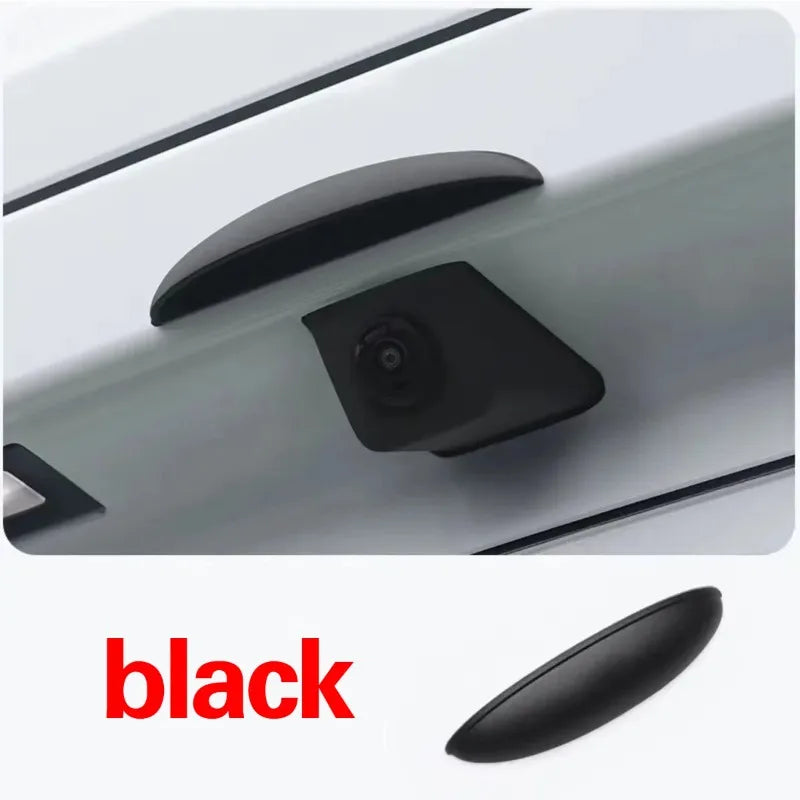 New Car Reverse Camera Silicone Rain Shade Cover Auto Rear Camera Rain Shield Cover Car Accessories Car Rear View Camera Shield Qme black