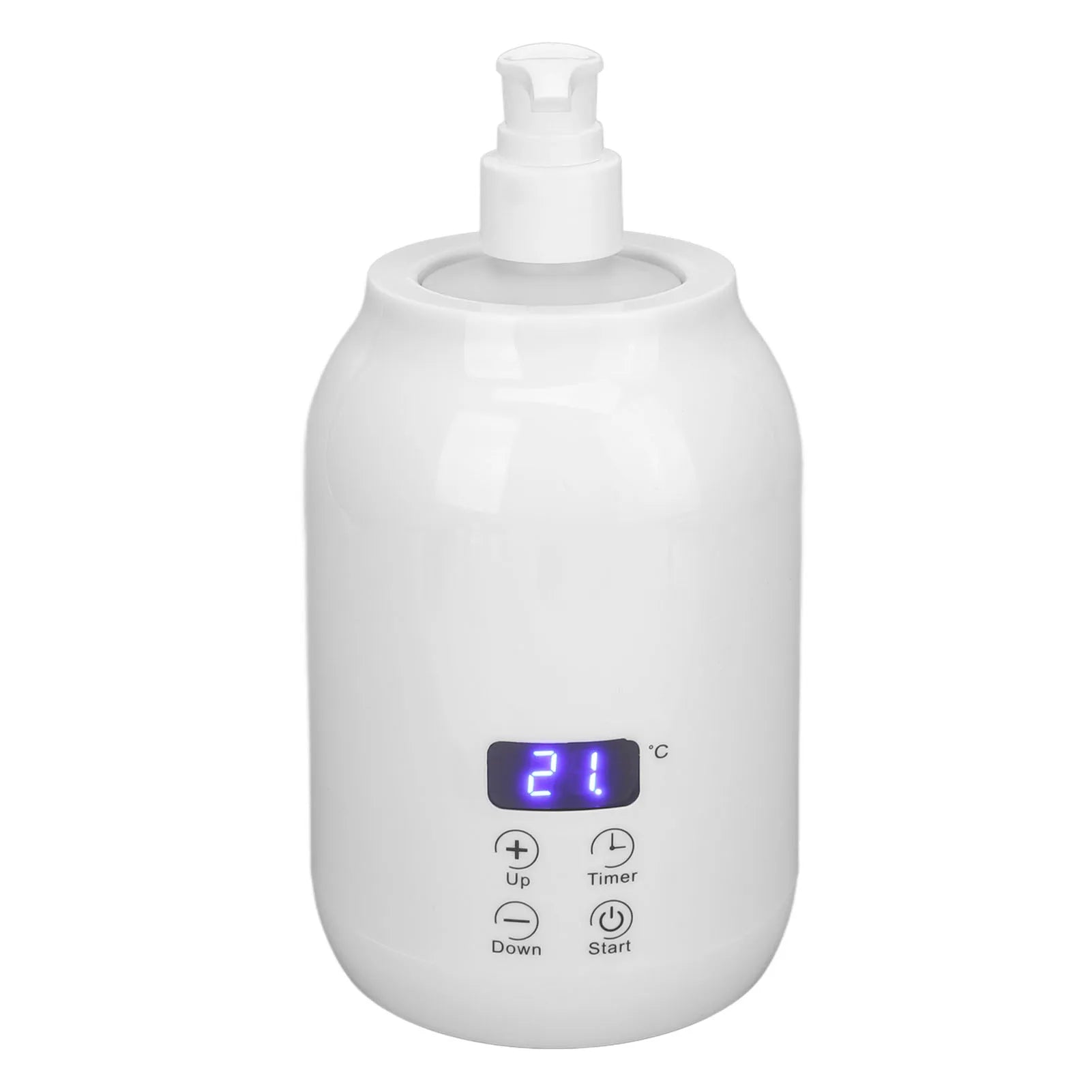 Single Bottle Massage Oil Heater Massage Oil Heater LED Display Touch Control Temperature Adjust Essential Oil Bottle Warmer Qme