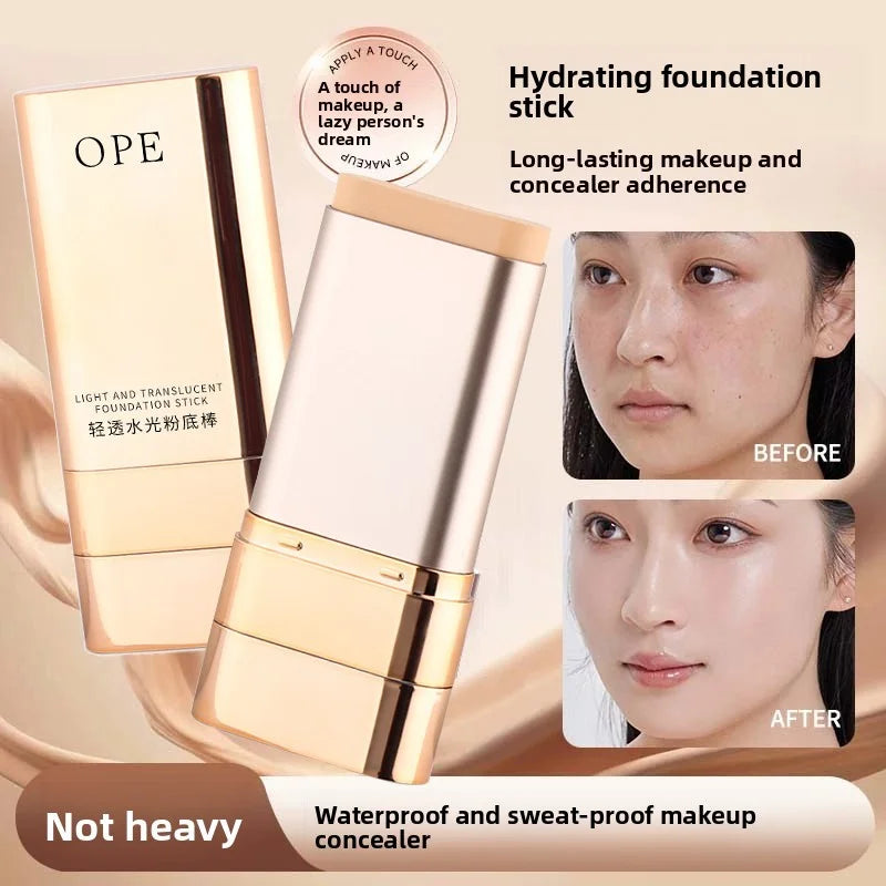 2-in-1 Foundation Concealer Stick One Swipe Buildable Coverage Qme