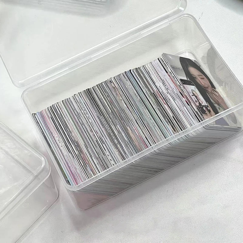 Multifunctional Photocard Idol Cards Storage Containers Dustproof Box Qme