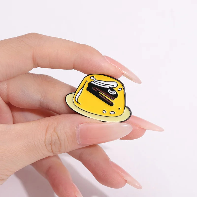 The Office TV Show Pin Jello Stapler Brooch Enamel Pin Creative Cartoon Decorative Brooches Lapel Metal Badge Jewelry Gift Qme