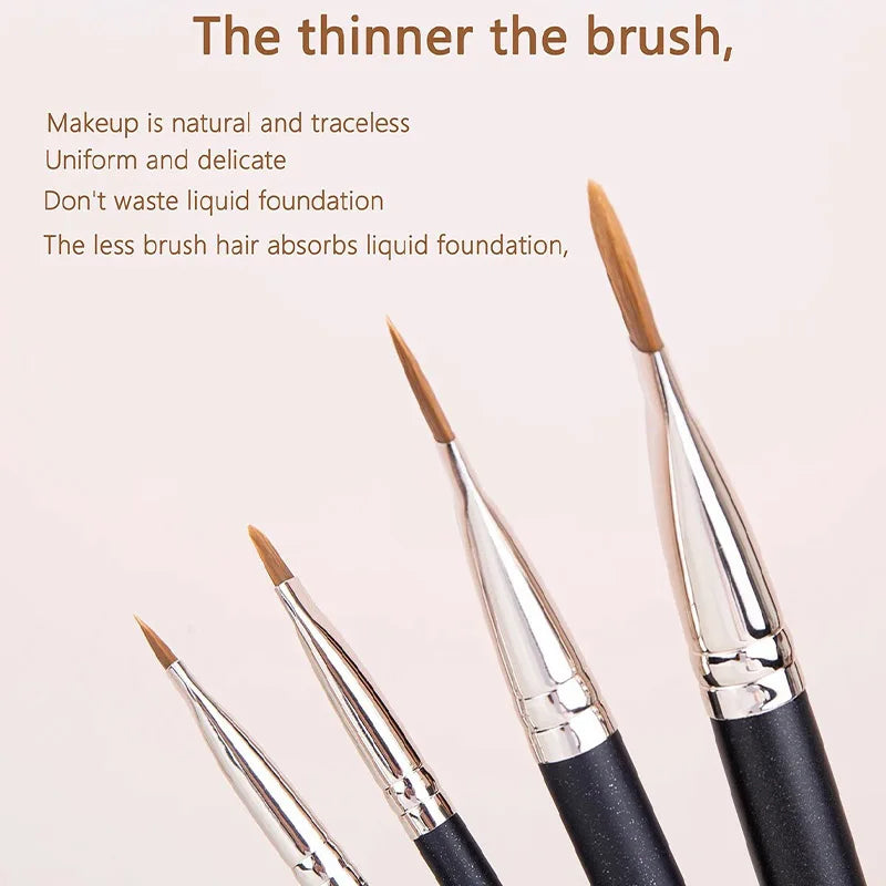 4 Types Sizes Upgraded Ultra-thin Foundation Concealer Makeup Brush Qme
