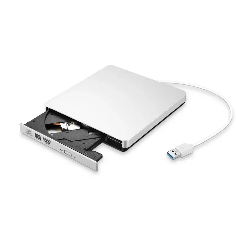 Portable USB 3.0 DVD-ROM Optical Drive External Slim CD ROM Disk Reader Desktop PC Laptop Tablet Promotion DVD Player Qme