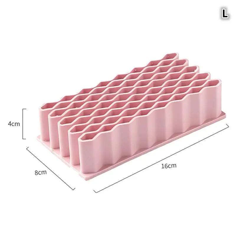 Creative Durable Desktop Brush Holder Pencil Paint Brushes Silicone Qme Large Pink