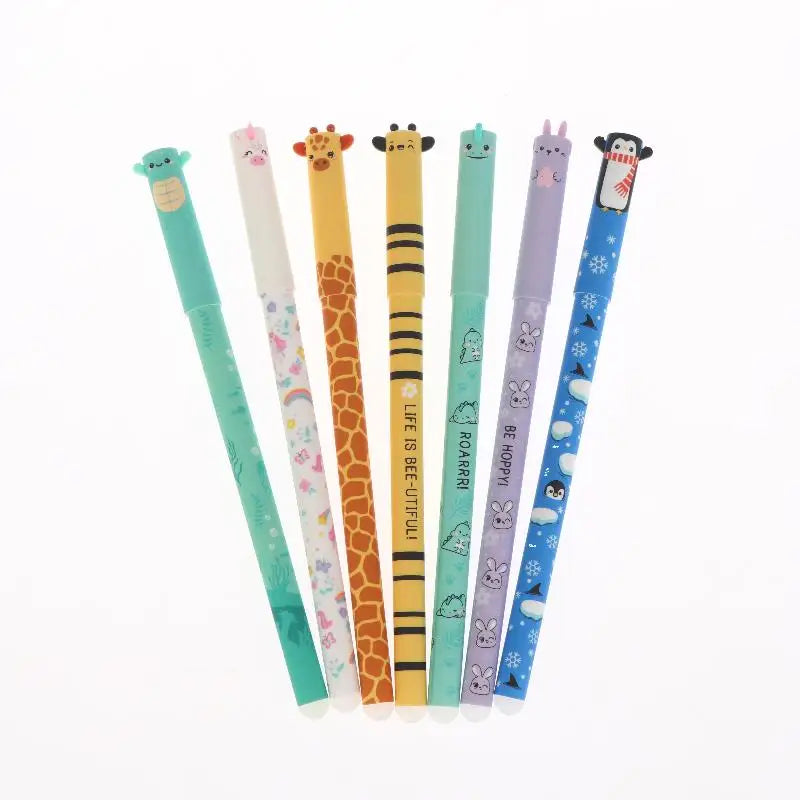Pen Bee Rabbit Giraffe Colored Core Neutral Cartoon Animals Erasable Qme