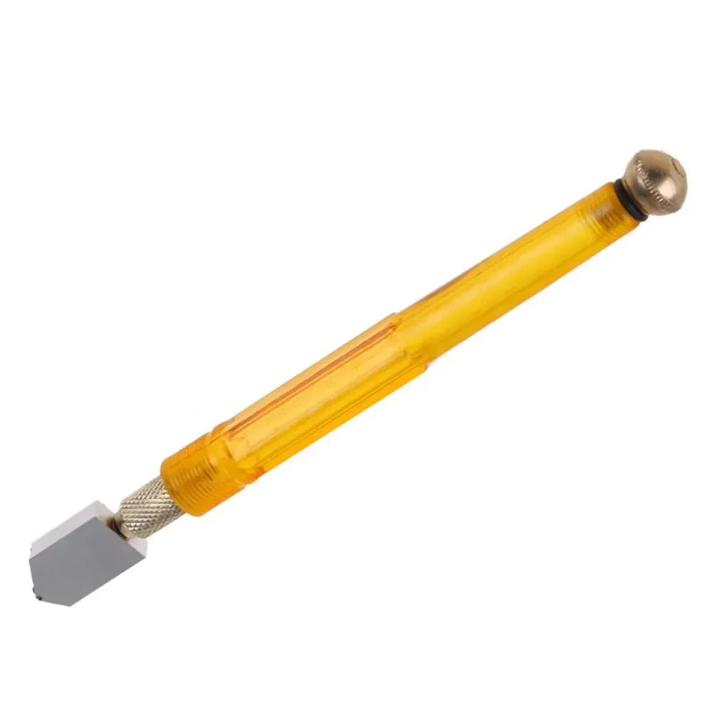 1pc 170mm Glass Cutter Portable Wheel Blade Antislip Handle Wheeled Oiling Glass Cutter For DIY Tile Craft Thick Glass Cutting Qme