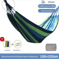 Adult Outdoor Swing Thick Canvas Camping Hammock Easy Carry Store Qme 190 x 150cm Blue
