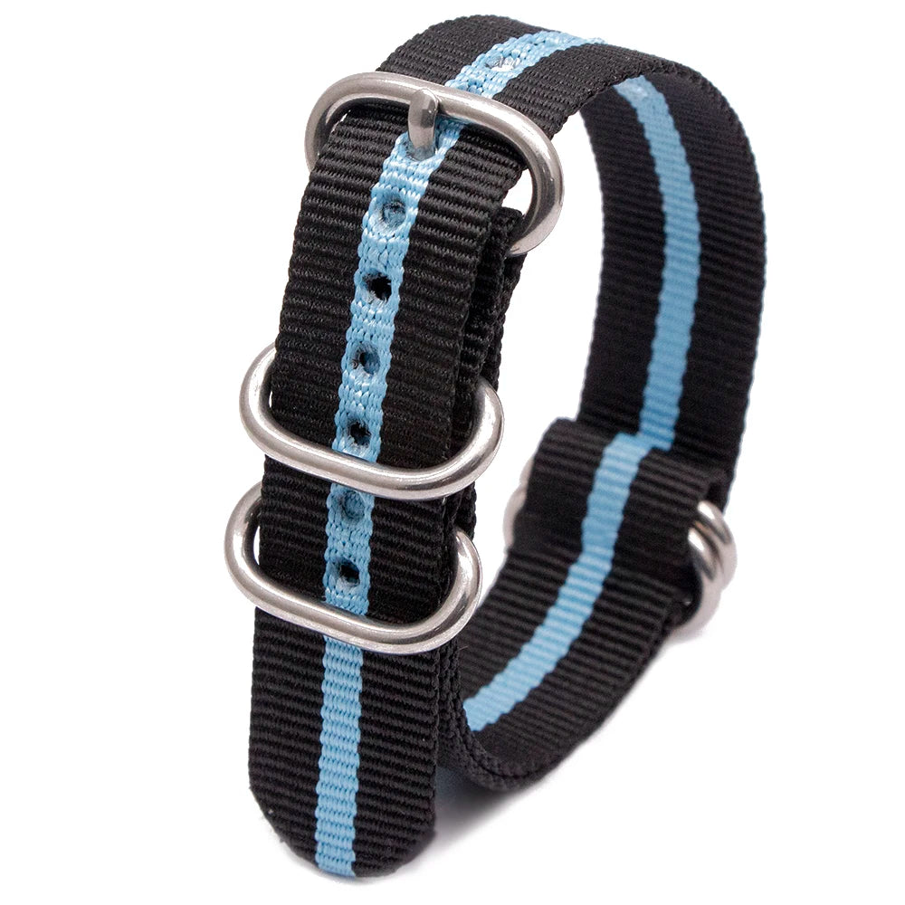 Durable Nylon Watch Strap Army Sport Band 18 20 22 41 Colors