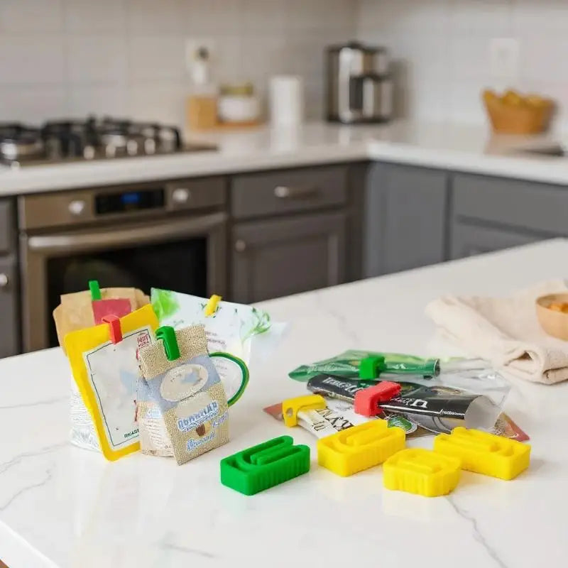 Colorful Snack Bag Clips Portable Multifunctional Food Sealing Qme