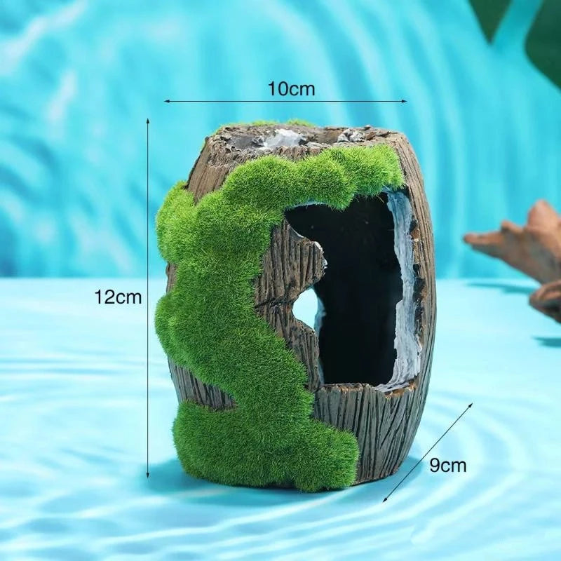 Hiding Cave Aquarium Landscaping Decoration Fish Shelter Tank Resin Qme A2