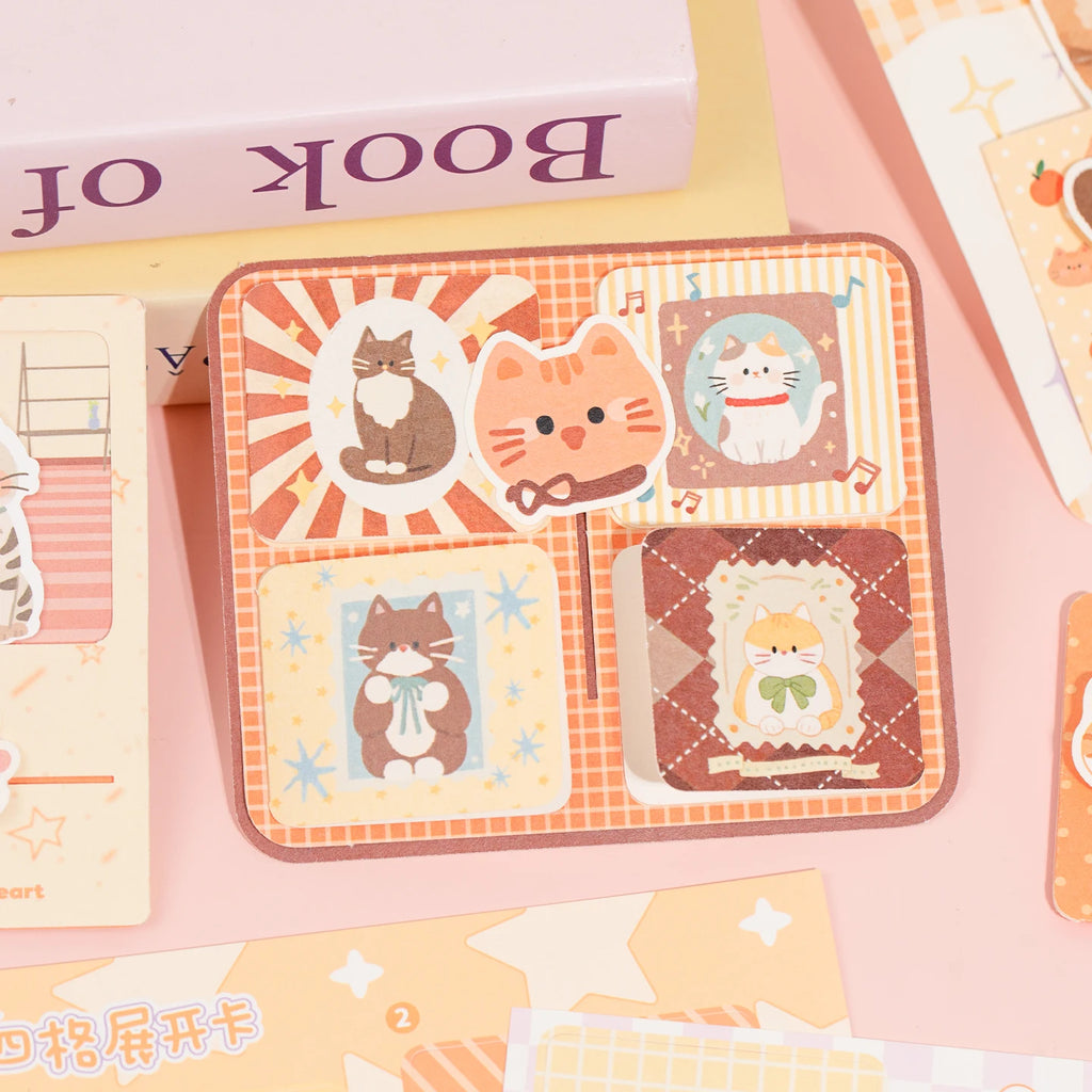 20 Pcs Kawaii Ins Paper Card DIY Decoration Idol Photocard Scrapbooking Diary Background Collage Material Paper Stationery Qme