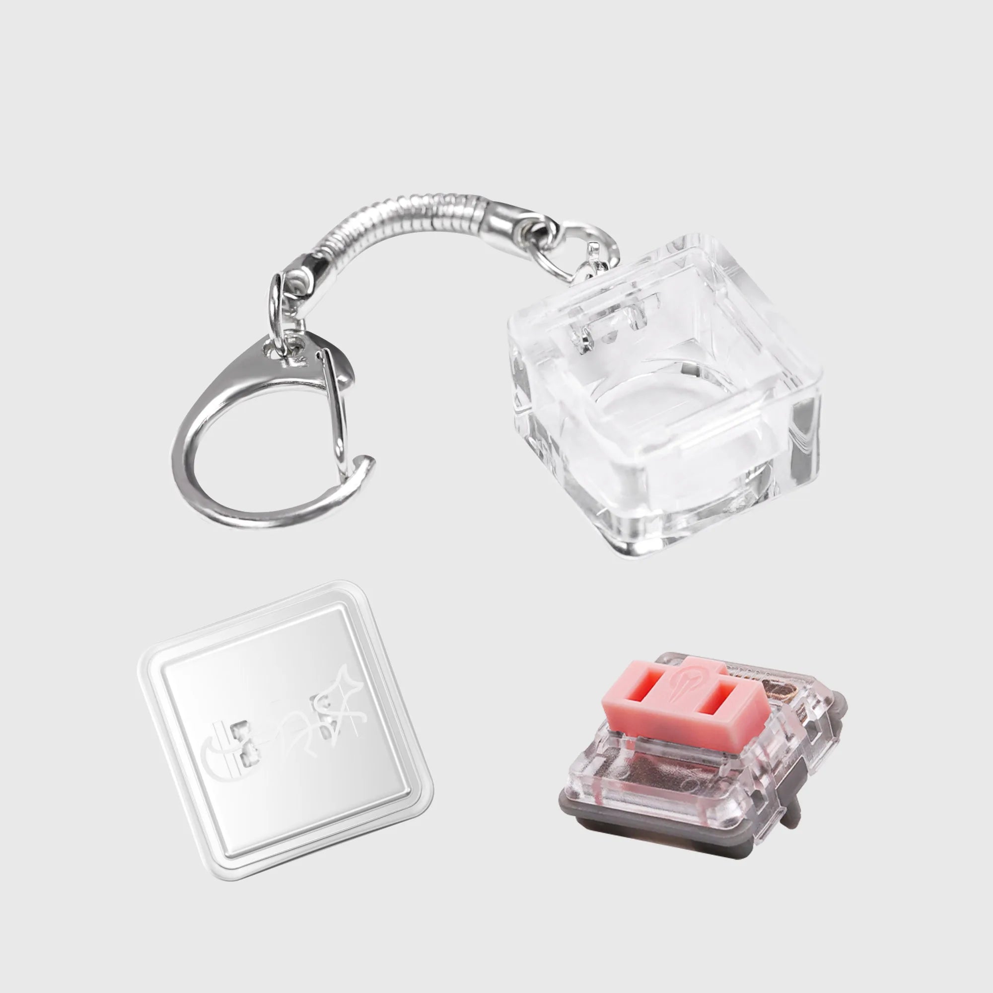 1 Pcs Finger Button Anti-stress Toys Acrylic Mechanical Keyboard Keycaps Office Decompression Calming Children Adults Unzip Toys Qme 1350D01-16