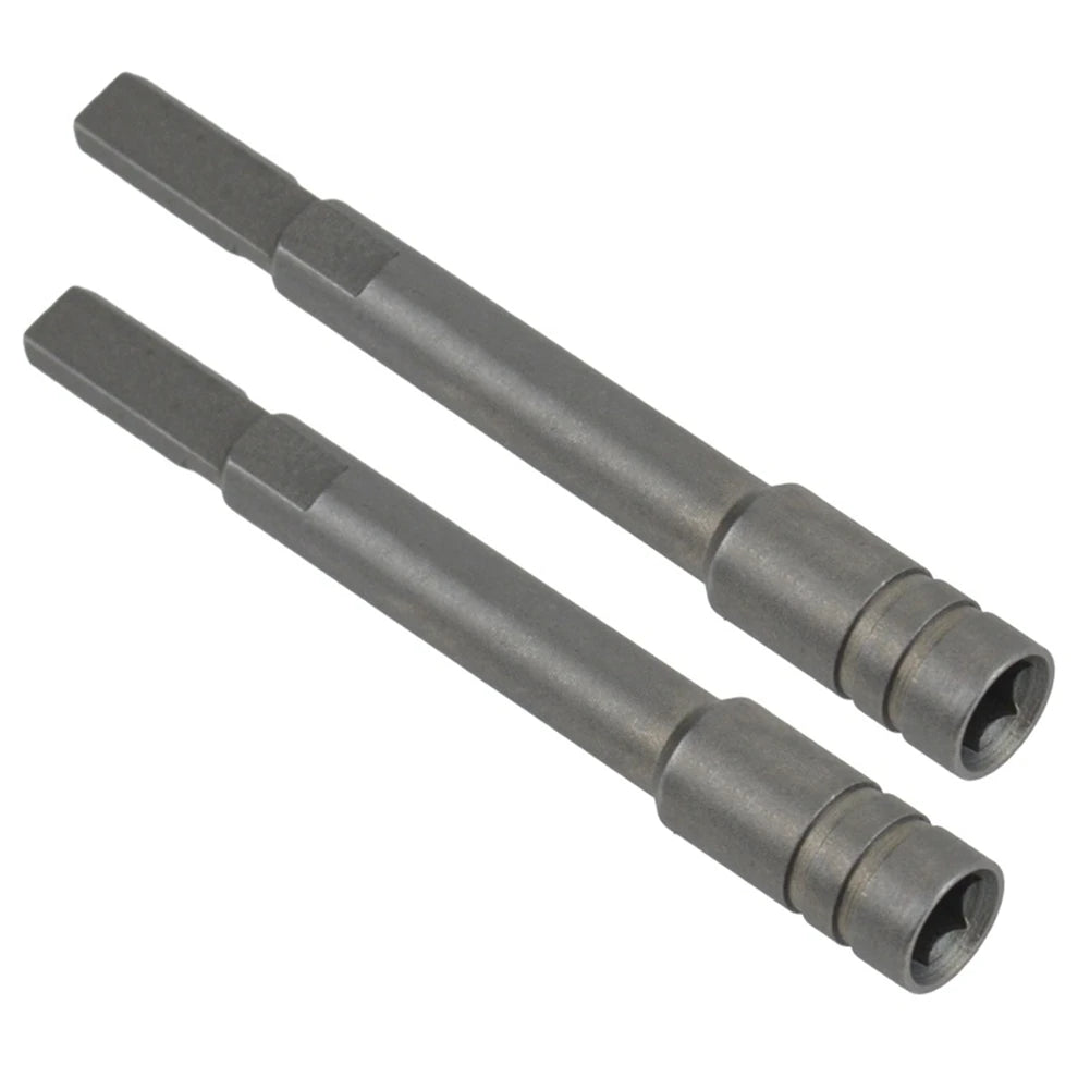 A02F-2Pack Multitool Bit Driver Extender 1/4 Inch Extension Rod Drill Bit With Flat Handle For Enhanced Accessory Use Qme