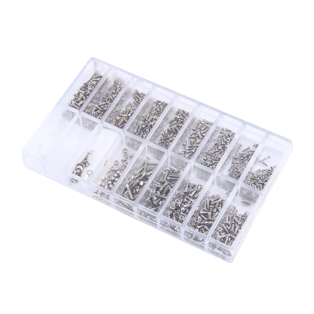 Watch Screws Stainless Steel Eyeglass Sunglass Screws Repair Kit Small Tiny Screws Nut Washer Assortment Watch Repair Screws Kit Qme
