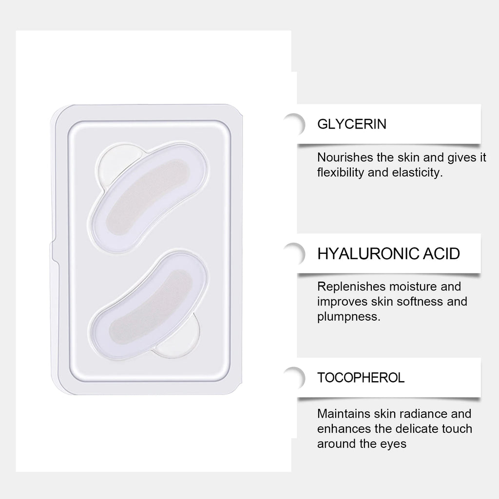 0.3mm Microneedle Eye Patches Mask Anti-Wrinkle Fade Eye Fine Lines Dark Circles Revitalizing Firm Moisturizing Retinol Eye Mask Qme