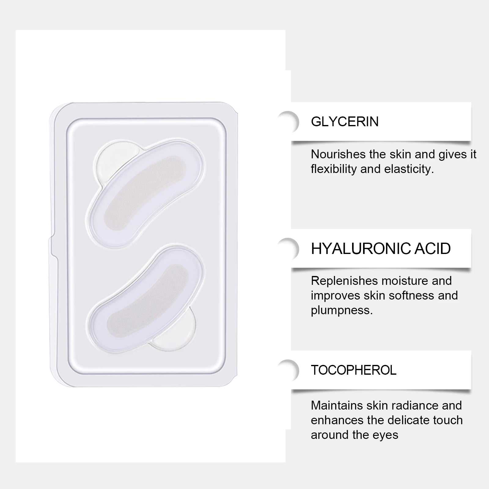 0.3mm Microneedle Eye Patches Mask Anti-Wrinkle Fade Eye Fine Lines Dark Circles Revitalizing Firm Moisturizing Retinol Eye Mask Qme