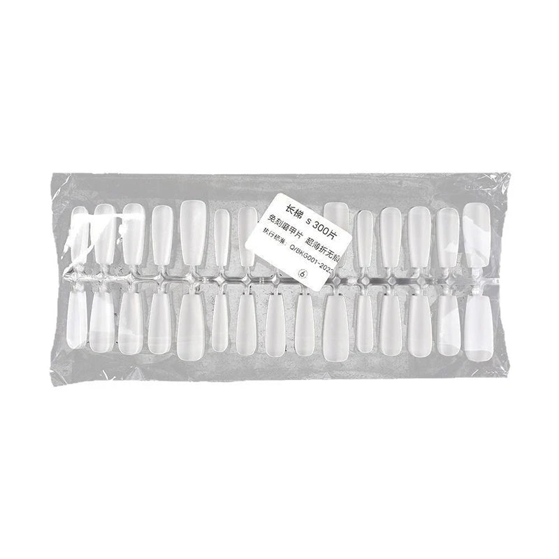 Bag Fake Nail Tips Matte Coverage Transparent False Nails Gel Qme