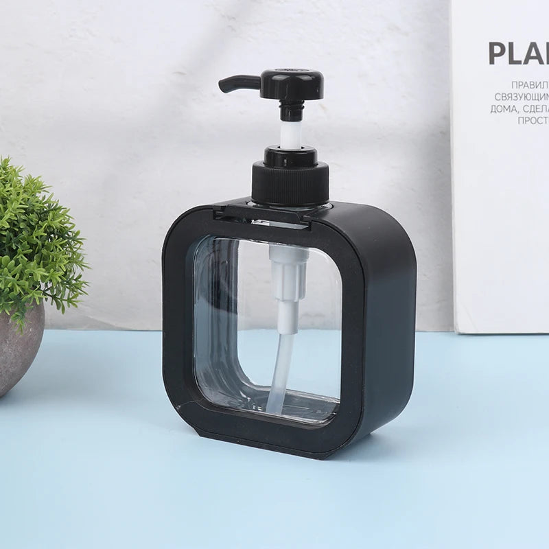 300/500Ml Kitchen Liquid Soap Dispenser Empty Pump Shampoo Bottle Dish Soap Container Bathroom Shower Gel Laundry Liquid Storage Qme 300ml Black