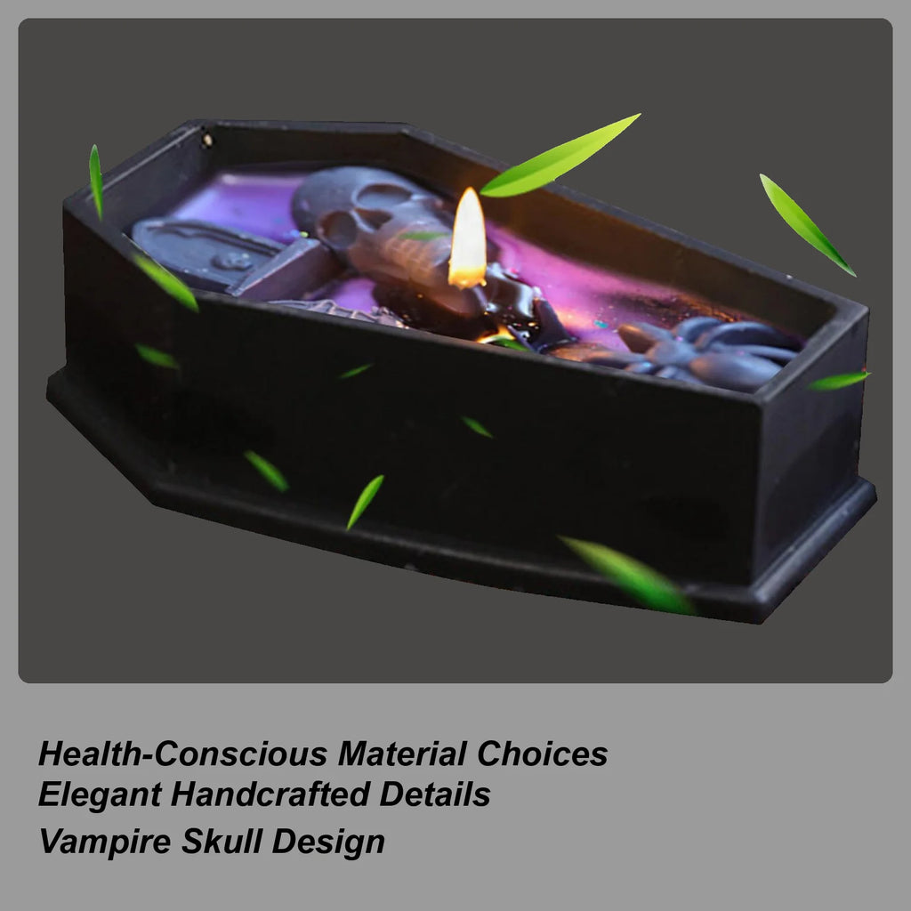 Candles For Home Scented Coffin Candle Halloween Decorations Indoor Fragrant Room Decor Table Centerpiece Coffin For Birthday Qme