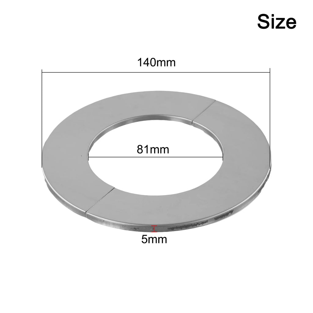 Faucet Decorative Cover Stainless Steel Cover Pipe Gas Water Heater Cover Wall Hole Cover Bath Accessories Qme