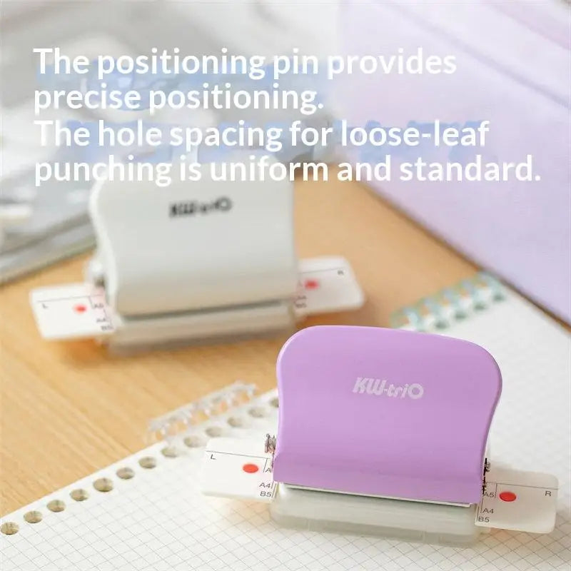 6-Hole Punch Labor Saving Manual Hole Puncher A4 A5 B5 Loose Leaf Qme