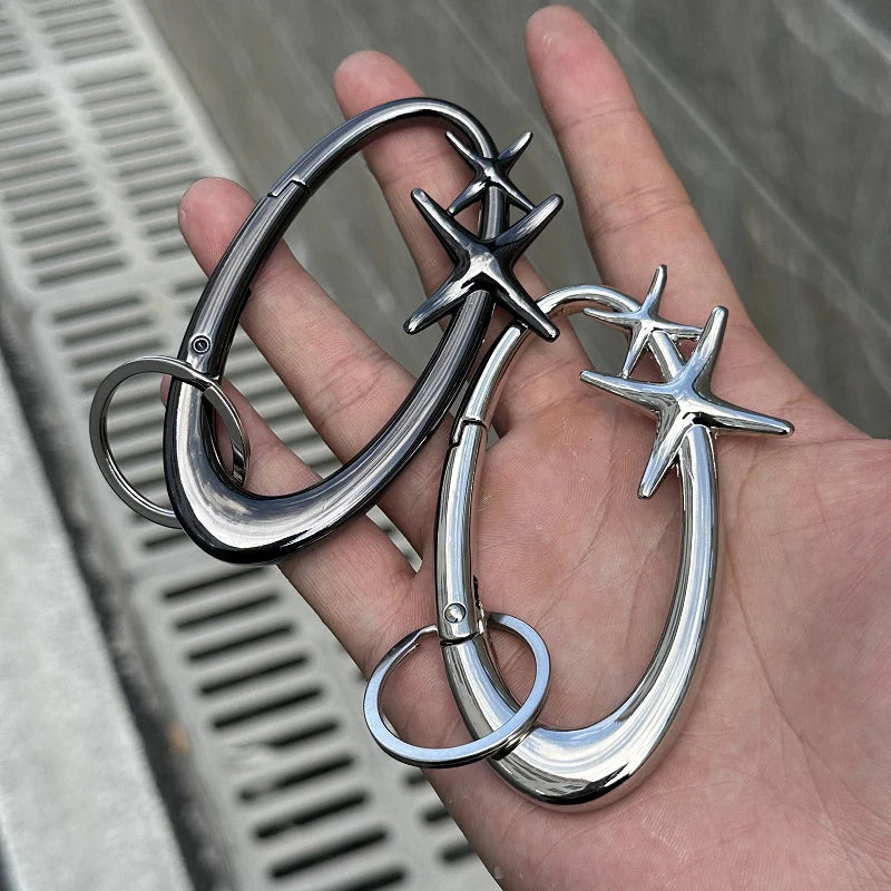 Zinc Alloy Mountaineering Belt Buckle Women Men Bag Pendant Keyring Qme