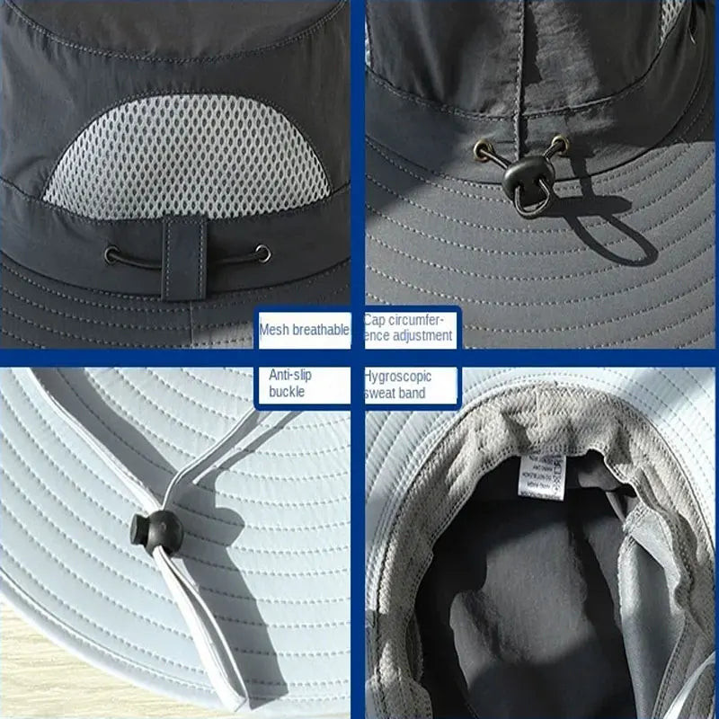 Big Head 60-65cm Circumference Large Number Hat Man Summer Outdoor Sun Hat Outdoor Fisherman Fishing Cap Cap Mountaineering Qme