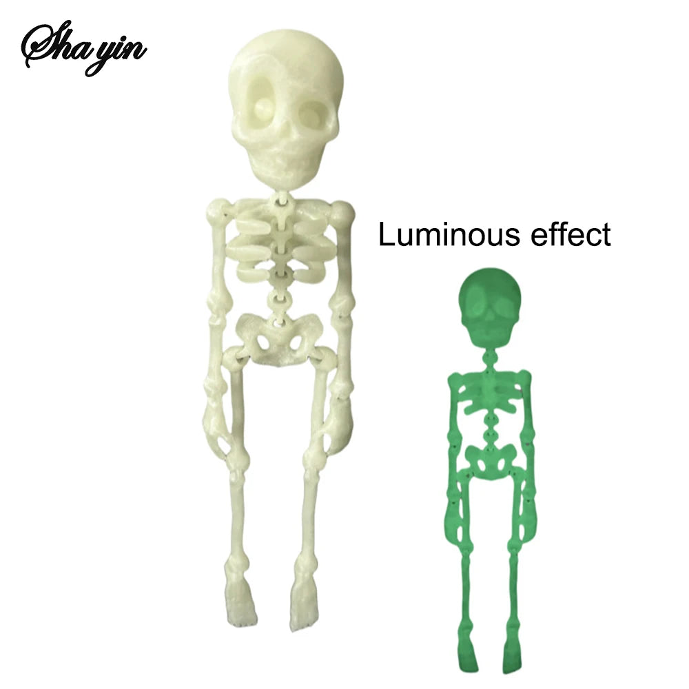 1Pc Magnetic Poseable Skull Fridge Magnet Funny Halloween Gift Easter Kitchen & Dining Decor Home Accessory, Quirky Decor Qme 1Pc style1 1