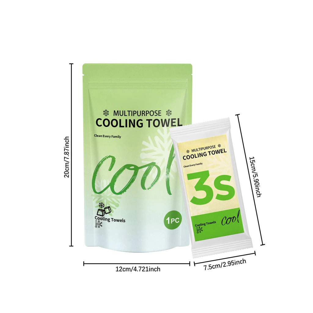 New Dispoable Quick Drying Neck Wraps Ice Towel Soft Breathable Cold Towel Sports Running Yoga Gym Club Sports Qme