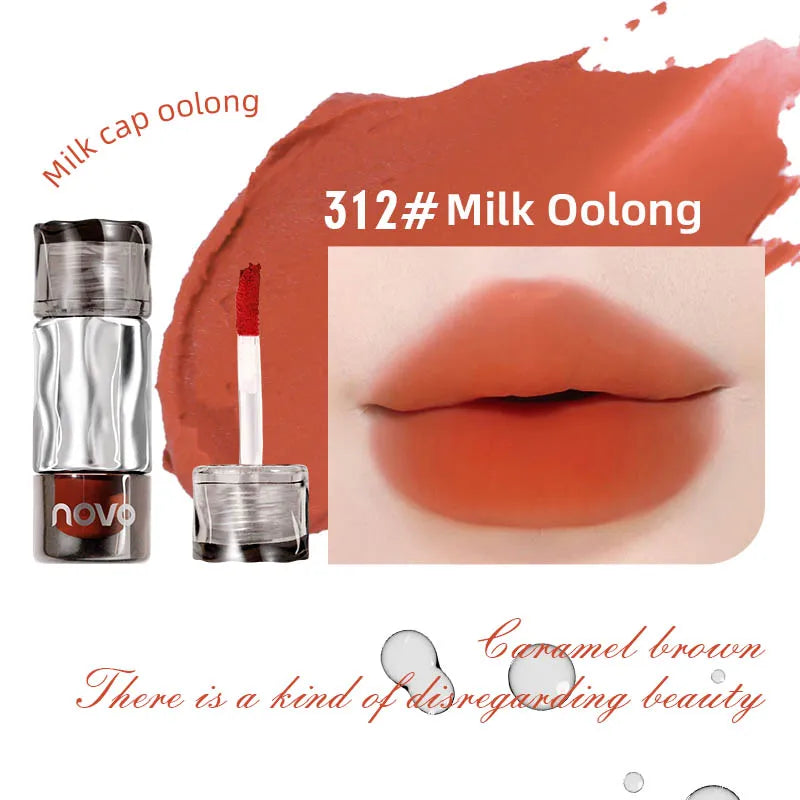 Waterproof Matte Lipstick, Long-Lasting Wear Non-Stick Cup Lip Gloss, Velvet Like Matte Texture, Suitable For Daily Qme 312
