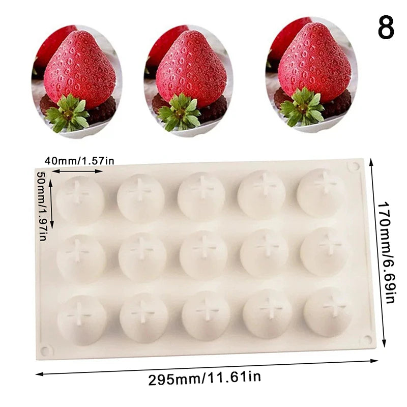 Strawberry French Dessert Mousse Moldorange Baking Mould Pineapple