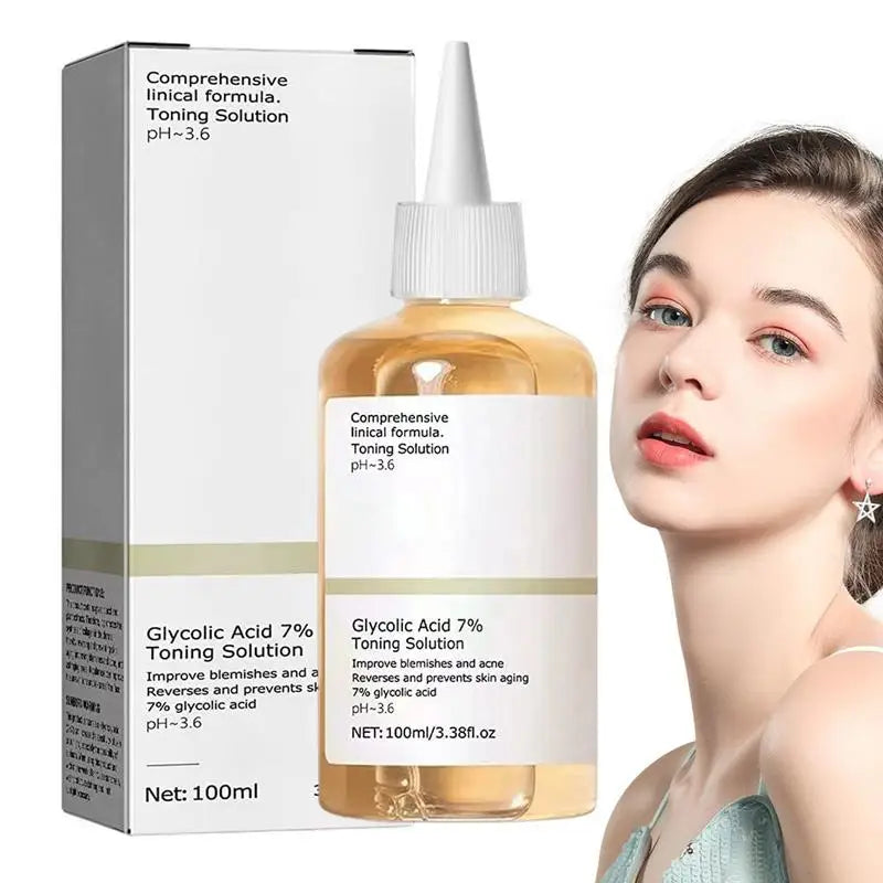 Glycolic Acid 7 Toning Solution Toner Acne Removal Lighten Marks Face Qme