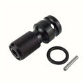 1/2 Square to 1/4 Hexagon Ratchet Sleeve Impact Wrench Sleeve Set Adapter Wrench Drive Converter Quick Release Tool Qme 1 set