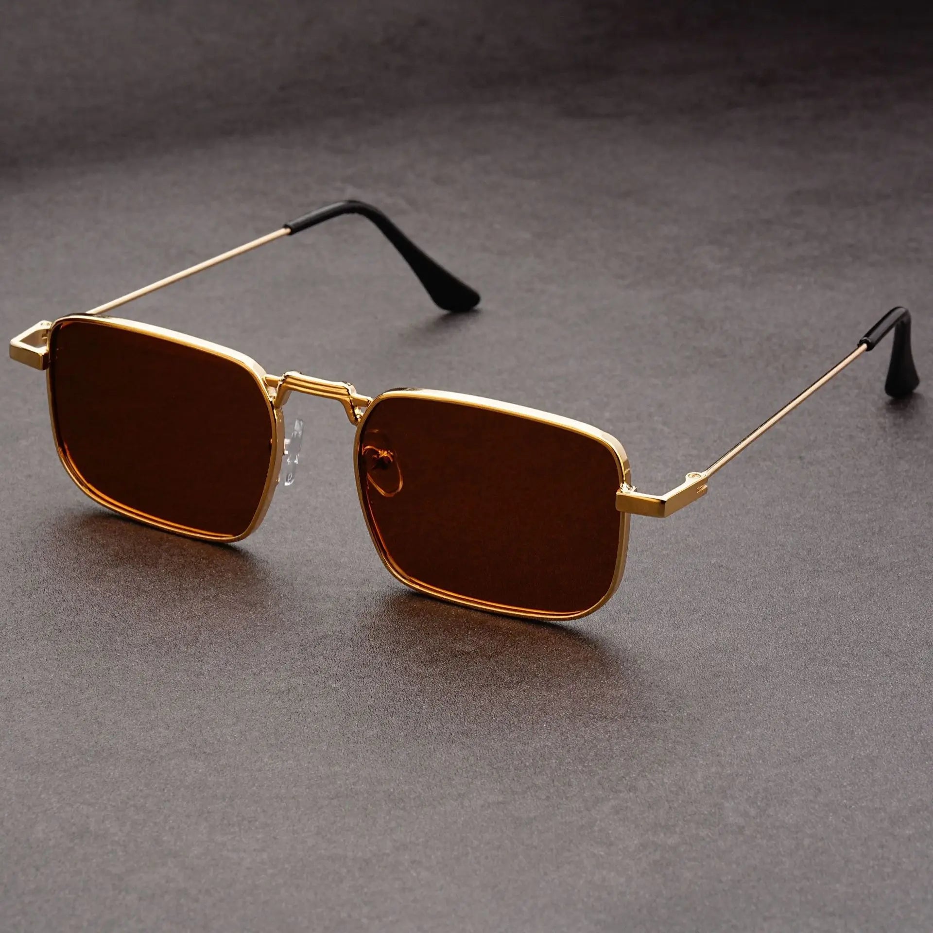 Fashion Rectangle Sunglasses Men Women Vintage Square Driving Sun Glasses Brand Square Sun Glasses for Men Shades Female Eyewear Qme JGY