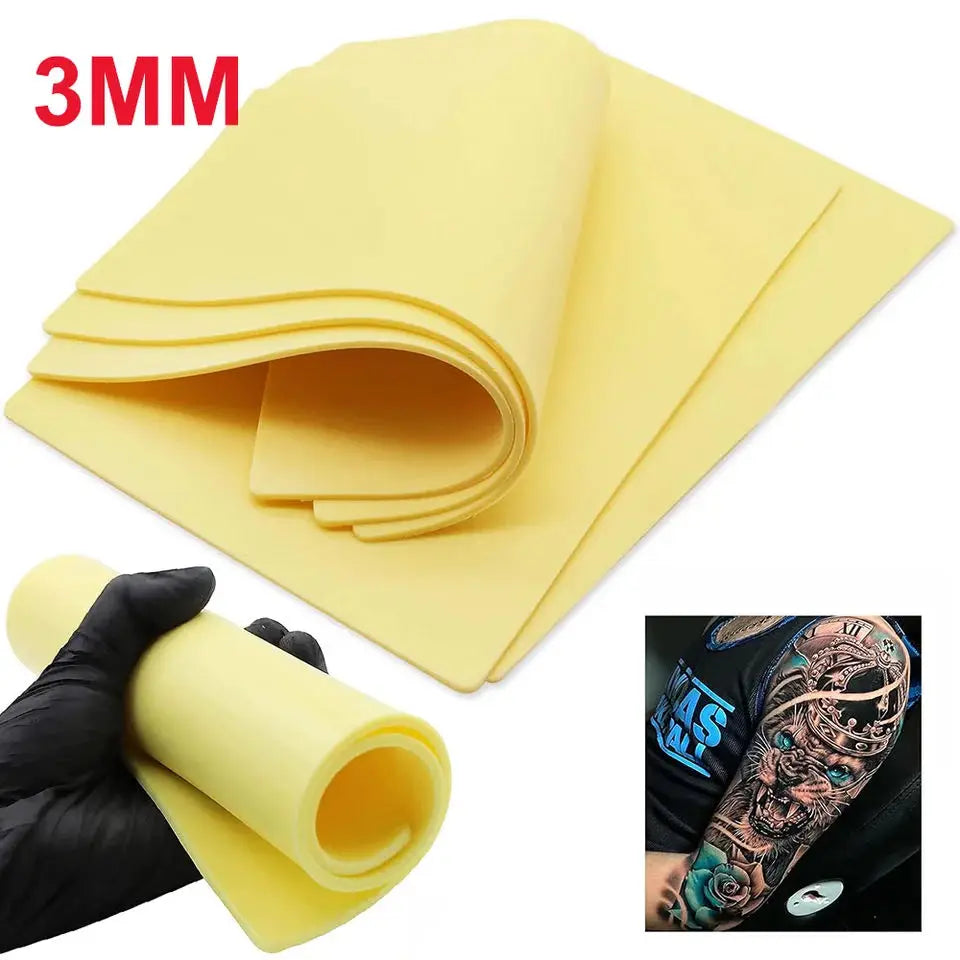 Silicone Tattoo Practice Skin Double Fake 3mm Thick A4 Big Size For Permanent Makeup Tattoo Beginner Practice Synthetic Leather Qme