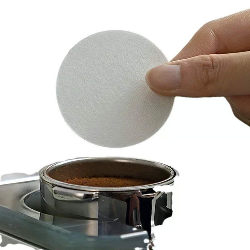 100Pcs Coffee Filter Paper Espresso Paper Filters 54/56/60/62/64/68MM Puck Screen For Machine Tools Qme