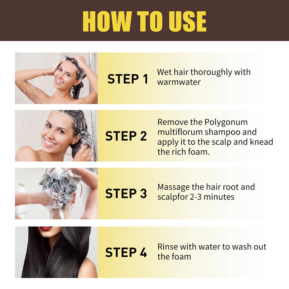 New Hair color shampoo 3 in 1 makes hair instantly from white to brown natural hair color protective sleeve for women 100ML Qme