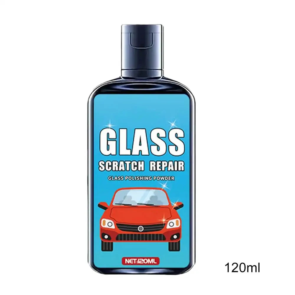 NEW Window Scratch Remover 120ml Window Scratch Repair With Sponge Auto Glass Polishing Liquid For Detailing Automotive Garage Qme 120ml