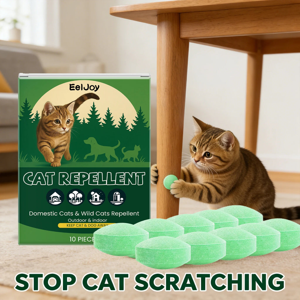 Indoor Cats Repellent Pill Prevent Biting & Gnawing Correcting Pet Behavior Reducing Scratching Furniture Outdoor Pets Training Qme