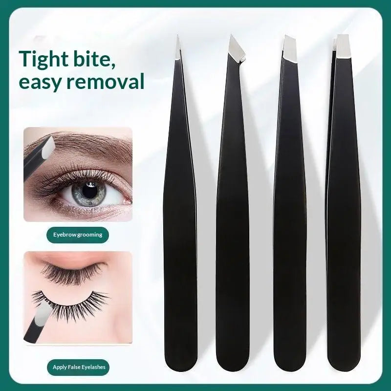 Stainless Steel Eyebrow Tweezers Ultimate Precision Beauty Tools Qme Default Title