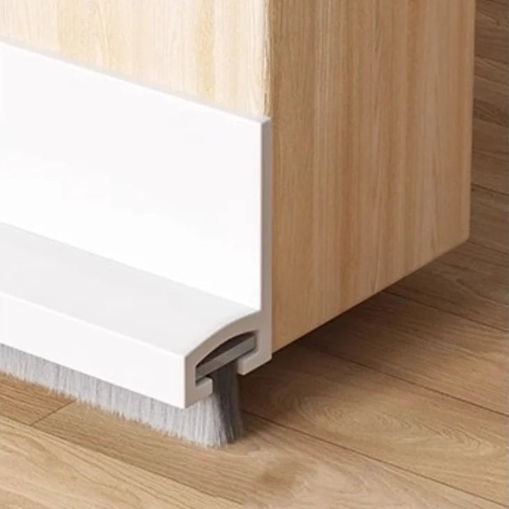3/2/1M Door Sealing Strip Self-adhesive Door Bottom Gap Filling Insect Proof Brush Strip Windproof Soundproof Door Stopper Strip Qme White 2M-2PCS